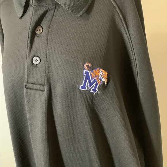 Men XXL Memphis Tigers Team Nike Fit Dry Golf Polo Long Sleeve Shirt - Picture 3 of 7